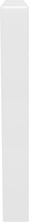 vidaXL - Wandbeugels - voor - wasbak - 2 - st - trapezium - staal - wit
