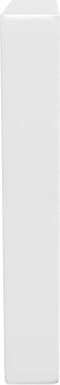 vidaXL - Wandbeugels - voor - wasbak - 2 - st - trapezium - staal - wit