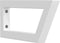 vidaXL - Wandbeugels - voor - wasbak - 2 - st - trapezium - staal - wit