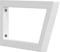 vidaXL - Wandbeugels - voor - wasbak - 2 - st - trapezium - staal - wit