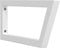 vidaXL - Wandbeugels - voor - wasbak - 2 - st - trapezium - staal - wit