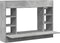 vidaXL - Wandbureau - 105x48x75 - cm - bewerkt - hout - betongrijs