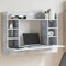 vidaXL - Wandbureau - 105x48x75 - cm - bewerkt - hout - betongrijs