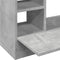 vidaXL - Wandbureau - 105x48x75 - cm - bewerkt - hout - betongrijs