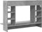 vidaXL - Wandbureau - 105x48x75 - cm - bewerkt - hout - betongrijs