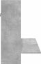 vidaXL - Wandbureau - 105x48x75 - cm - bewerkt - hout - betongrijs