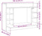 vidaXL - Wandbureau - 105x48x75 - cm - bewerkt - hout - bruin - eikenkleurig