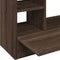 vidaXL - Wandbureau - 105x48x75 - cm - bewerkt - hout - bruin - eikenkleurig