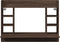 vidaXL - Wandbureau - 105x48x75 - cm - bewerkt - hout - bruin - eikenkleurig