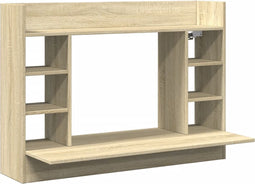 vidaXL - Wandbureau - 105x48x75 - cm - bewerkt - hout - sonoma - eikenkleurig