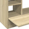 vidaXL - Wandbureau - 105x48x75 - cm - bewerkt - hout - sonoma - eikenkleurig