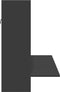 vidaXL - Wandbureau - 105x48x75 - cm - bewerkt - hout - zwart