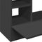 vidaXL - Wandbureau - 105x48x75 - cm - bewerkt - hout - zwart