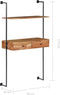 vidaXL - Wandbureau - 90x40x170 - cm - massief - acaciahout