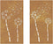 vidaXL - Wanddecoratie - tuin - 2 - st - bloemenontwerp - 105x55 - cm - cortenstaal
