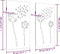 vidaXL - Wanddecoratie - tuin - 2 - st - bloemenontwerp - 105x55 - cm - cortenstaal