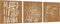 vidaXL - Wanddecoratie - tuin - 3 - st - grasontwerp - 55x55 - cm - cortenstaal