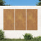 vidaXL - Wanddecoratie - tuin - 3 - st - zonontwerp - 105x55 - cm - cortenstaal