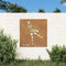 vidaXL - Wanddecoratie - tuin - balletdanserontwerp - 55x55 - cm - cortenstaal