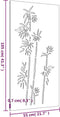 vidaXL - Wanddecoratie - tuin - bamboe-ontwerp - 105x55 - cm - cortenstaal