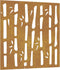 vidaXL - Wanddecoratie - tuin - bamboe-ontwerp - 55x55 - cm - cortenstaal