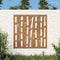 vidaXL - Wanddecoratie - tuin - bamboe-ontwerp - 55x55 - cm - cortenstaal