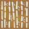 vidaXL - Wanddecoratie - tuin - bamboe-ontwerp - 55x55 - cm - cortenstaal