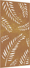 vidaXL - Wanddecoratie - tuin - bladontwerp - 105x55 - cm - cortenstaal