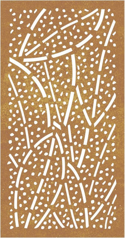 vidaXL - Wanddecoratie - tuin - bladontwerp - 105x55 - cm - cortenstaal
