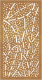 vidaXL - Wanddecoratie - tuin - bladontwerp - 105x55 - cm - cortenstaal