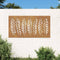 vidaXL - Wanddecoratie - tuin - bladontwerp - 105x55 - cm - cortenstaal