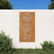 vidaXL - Wanddecoratie - tuin - bladontwerp - 105x55 - cm - cortenstaal