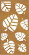 vidaXL - Wanddecoratie - tuin - bladontwerp - 105x55 - cm - cortenstaal