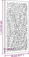 vidaXL - Wanddecoratie - tuin - bladontwerp - 105x55 - cm - cortenstaal