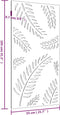 vidaXL - Wanddecoratie - tuin - bladontwerp - 105x55 - cm - cortenstaal