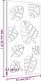 vidaXL - Wanddecoratie - tuin - bladontwerp - 105x55 - cm - cortenstaal