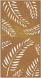 vidaXL - Wanddecoratie - tuin - bladontwerp - 105x55 - cm - cortenstaal