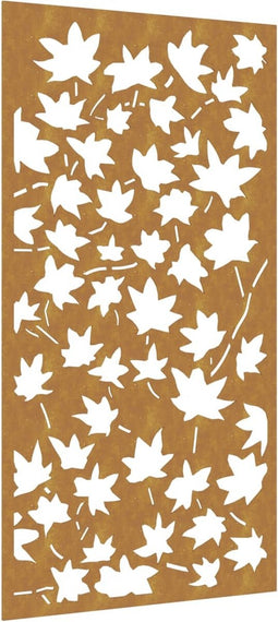 vidaXL - Wanddecoratie - tuin - esdoornbladontwerp - 105x55 - cm - cortenstaal