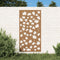 vidaXL - Wanddecoratie - tuin - esdoornbladontwerp - 105x55 - cm - cortenstaal