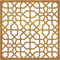 vidaXL - Wanddecoratie - tuin - Moors - ontwerp - 55x55 - cm - cortenstaal