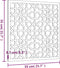 vidaXL - Wanddecoratie - tuin - Moors - ontwerp - 55x55 - cm - cortenstaal
