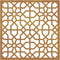 vidaXL - Wanddecoratie - tuin - Moors - ontwerp - 55x55 - cm - cortenstaal