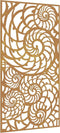 vidaXL - Wanddecoratie - tuin - schelpenontwerp - 105x55 - cm - cortenstaal