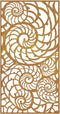 vidaXL - Wanddecoratie - tuin - schelpenontwerp - 105x55 - cm - cortenstaal