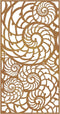 vidaXL - Wanddecoratie - tuin - schelpenontwerp - 105x55 - cm - cortenstaal