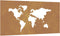 vidaXL - Wanddecoratie - tuin - wereldkaartontwerp - 105x55 - cm - cortenstaal
