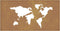 vidaXL - Wanddecoratie - tuin - wereldkaartontwerp - 105x55 - cm - cortenstaal