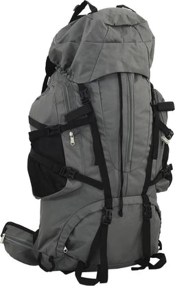 vidaXL - Wandelrugzak - 60 - L - oxford - stof - grijs