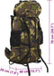 vidaXL - Wandelrugzak - 80 - L - camouflage - oxford - stof - groen