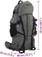 vidaXL - Wandelrugzak - 80 - L - oxford - stof - grijs